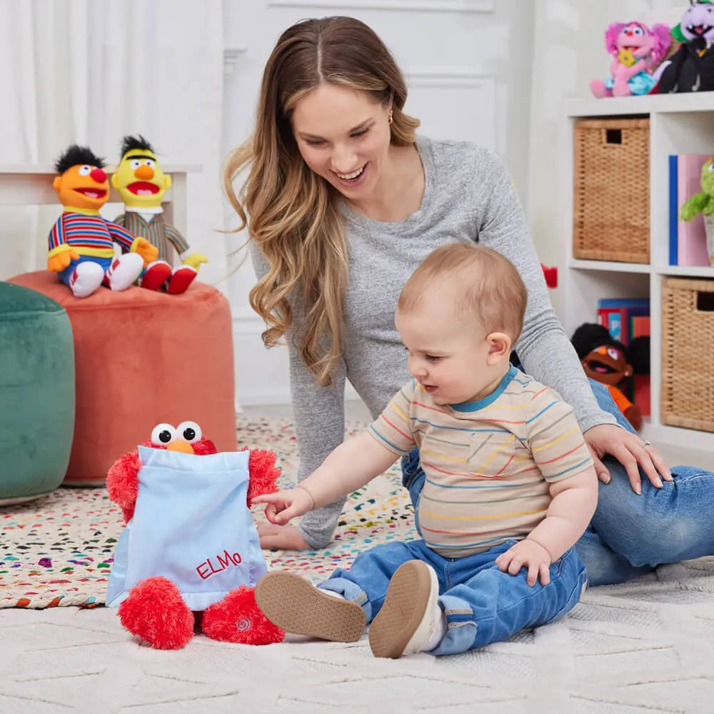 Sesame Street - Animated Peek-a-boo Elmo 28cm Plush