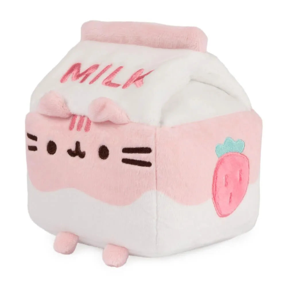 Pusheen Plush Sips - Strawberry Milk