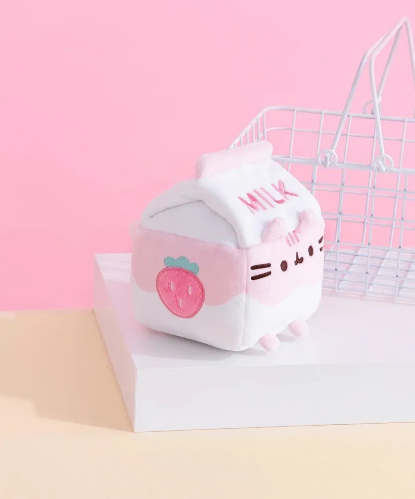 Pusheen Plush Sips - Strawberry Milk
