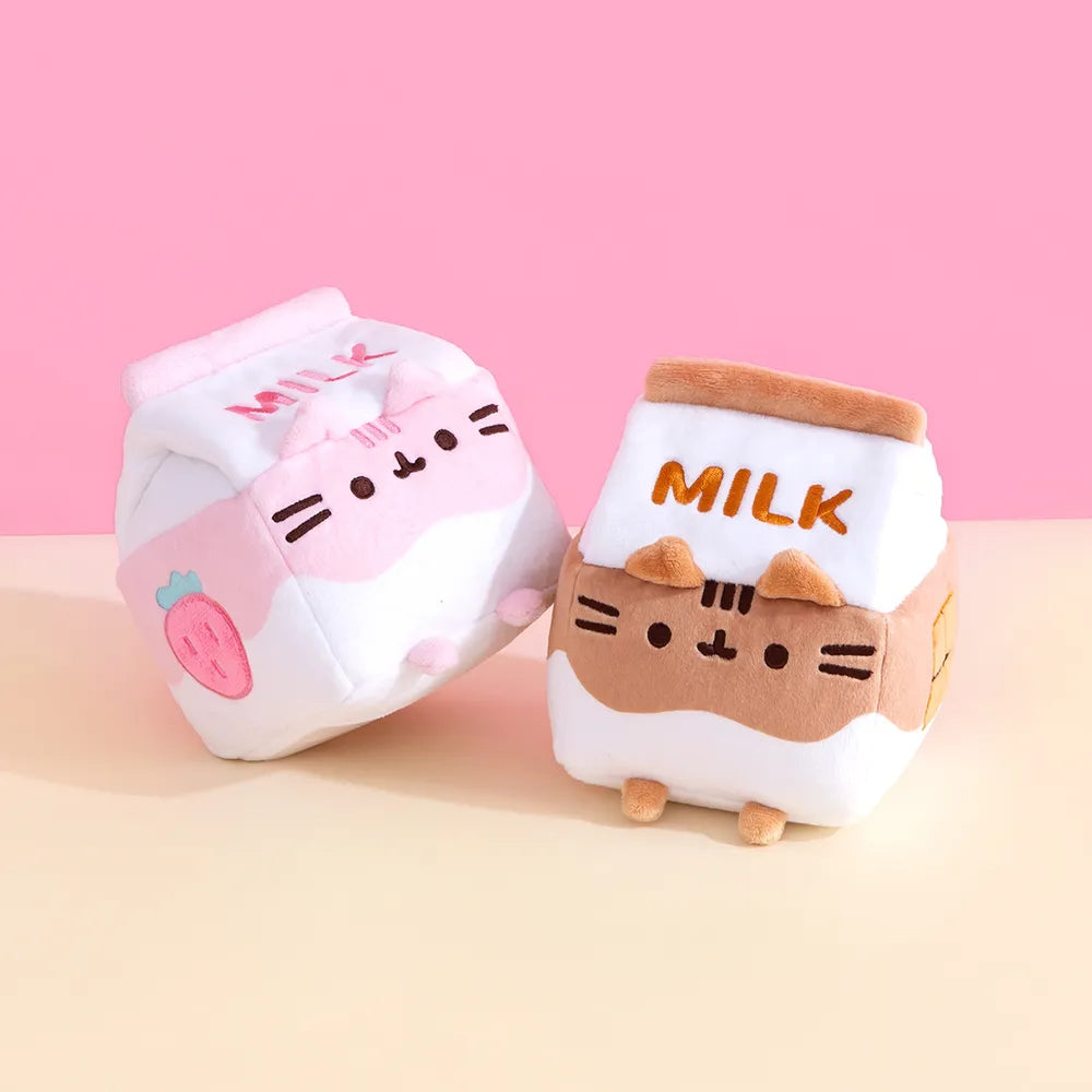 Pusheen Plush Sips - Strawberry Milk