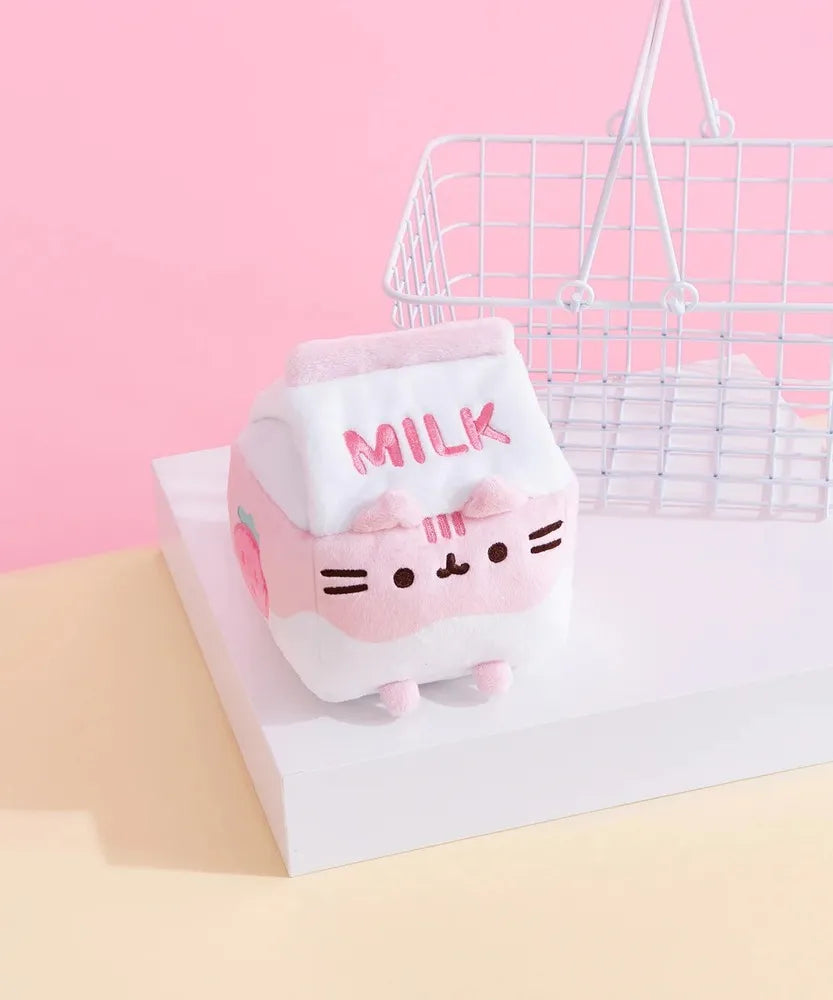 Pusheen Plush Sips - Strawberry Milk