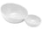 Classica - White Sloped Split Bowl