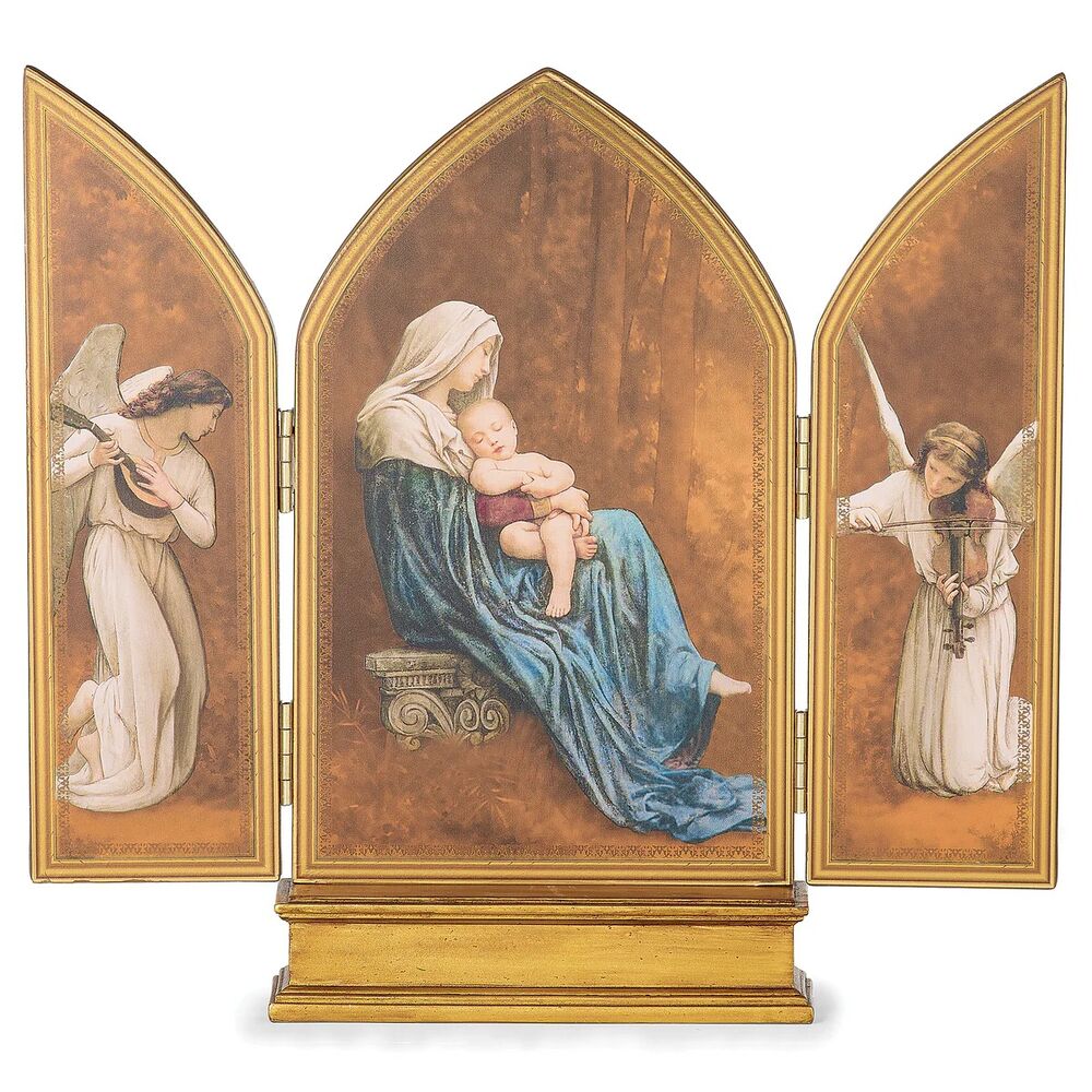 Joseph's Studio - Seated Madonna Triptych 25cm