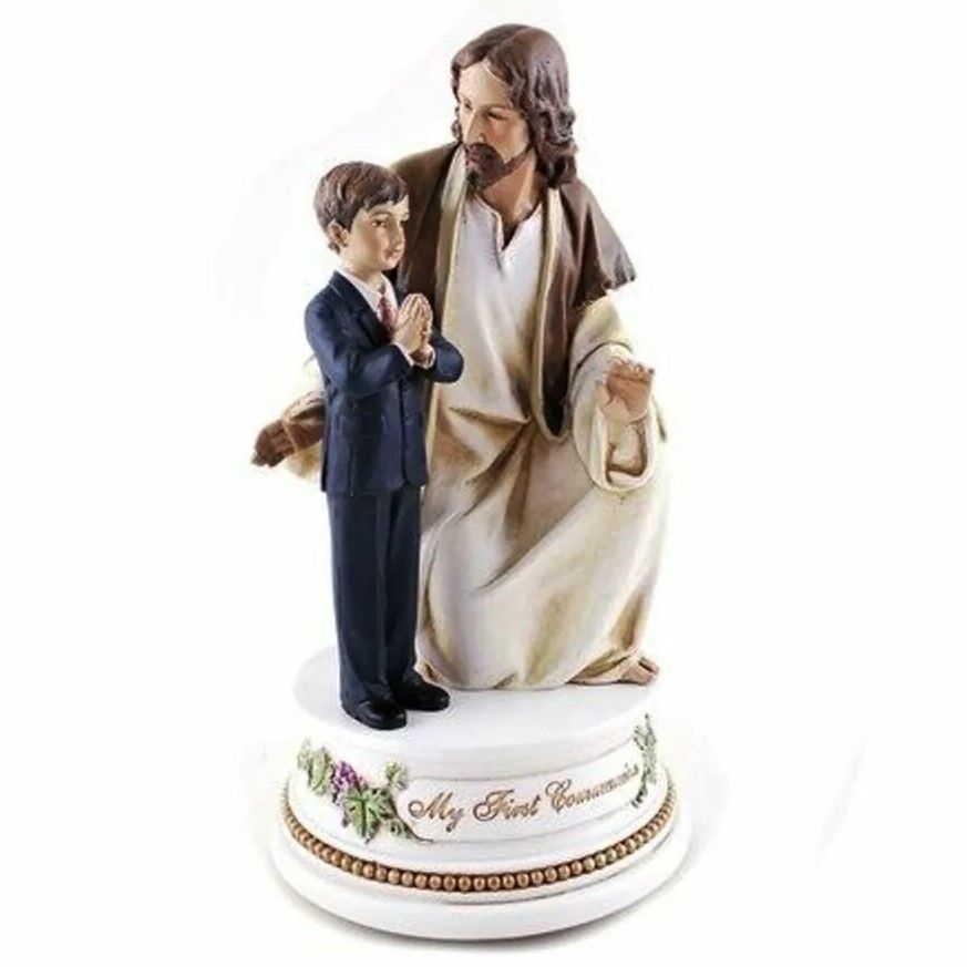 Joseph's Studio My First Communion Musical Figurine - Boy With Jesus