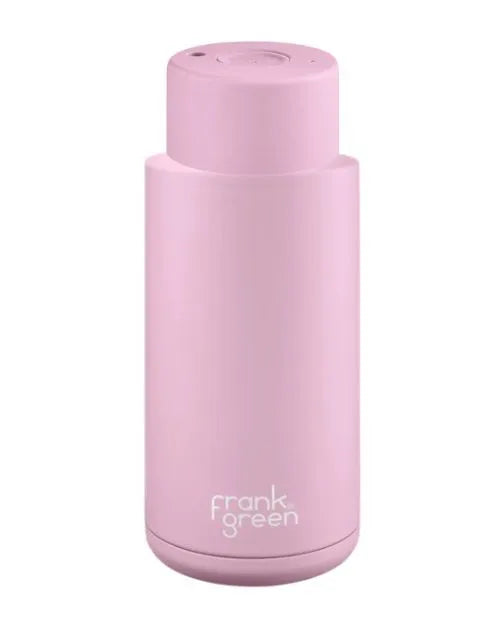 Frank Green Reusable Bottle - Ceramic 1L Lilac Haze Push Button
