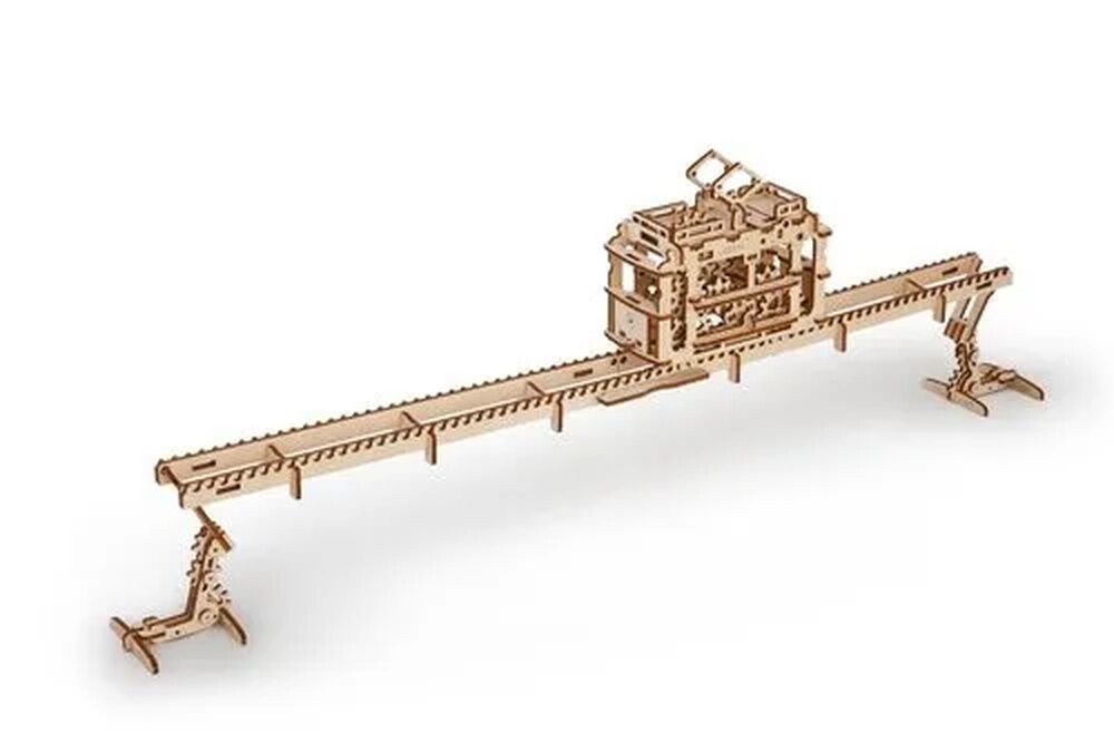 Ugears Wooden Model - Tram with Rails