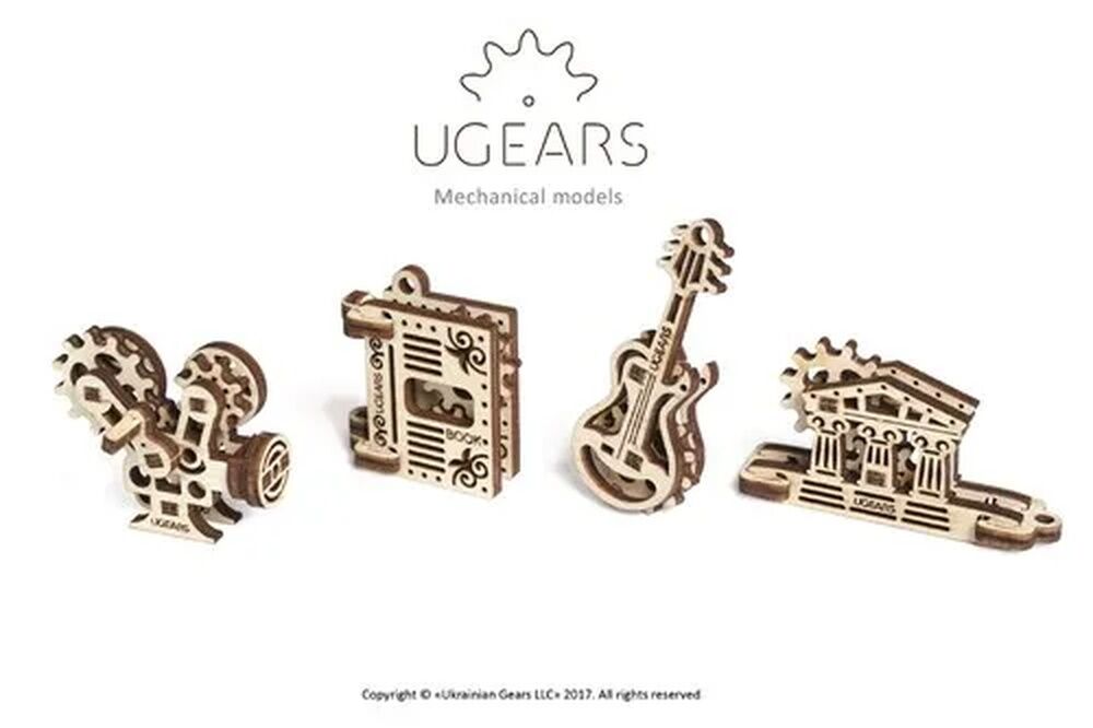 Ugears U-Fidget Wooden Model - Creation (Set of 4)