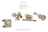 Ugears U-Fidget Wooden Model - Creation (Set of 4)