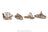 Ugears U-Fidget Wooden Model - Ships (Set of 4)