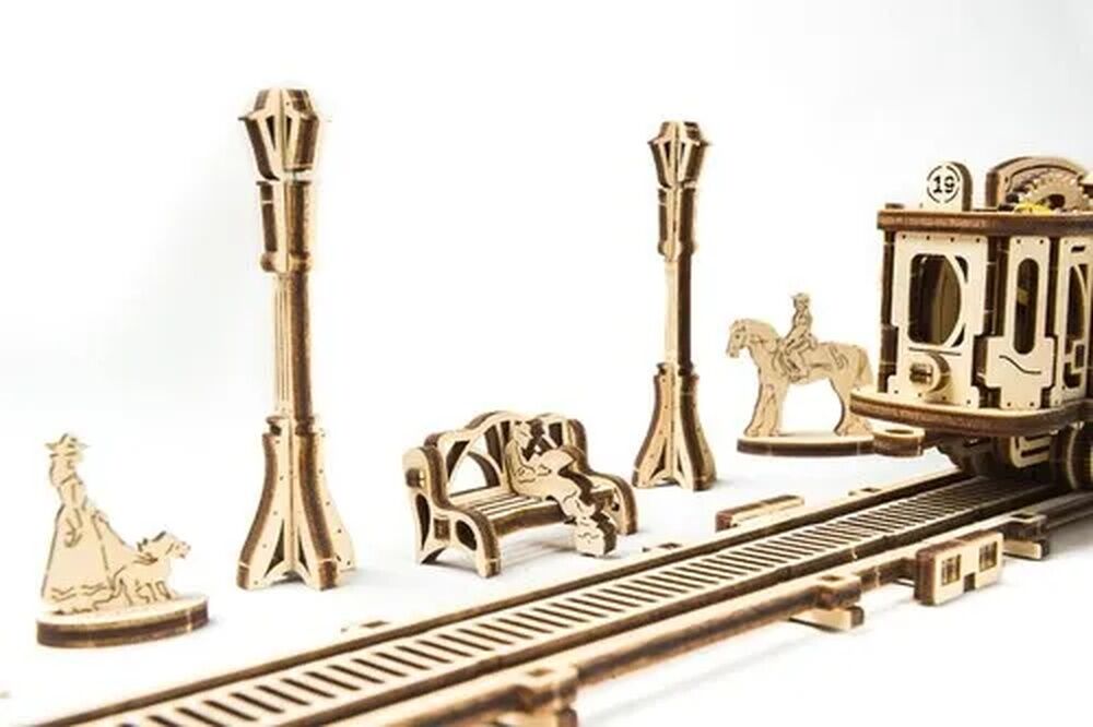 Ugears Wooden Model - Tram Line