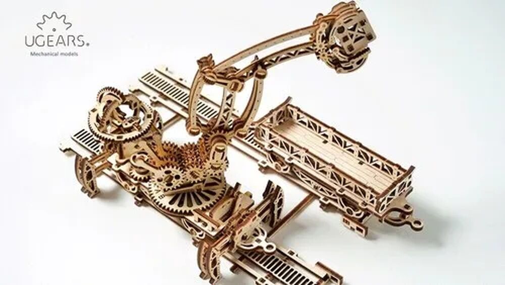 Ugears Wooden Model - Rail Manipulator