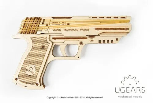 Ugears Wooden Model - Wolf-01 Handgun