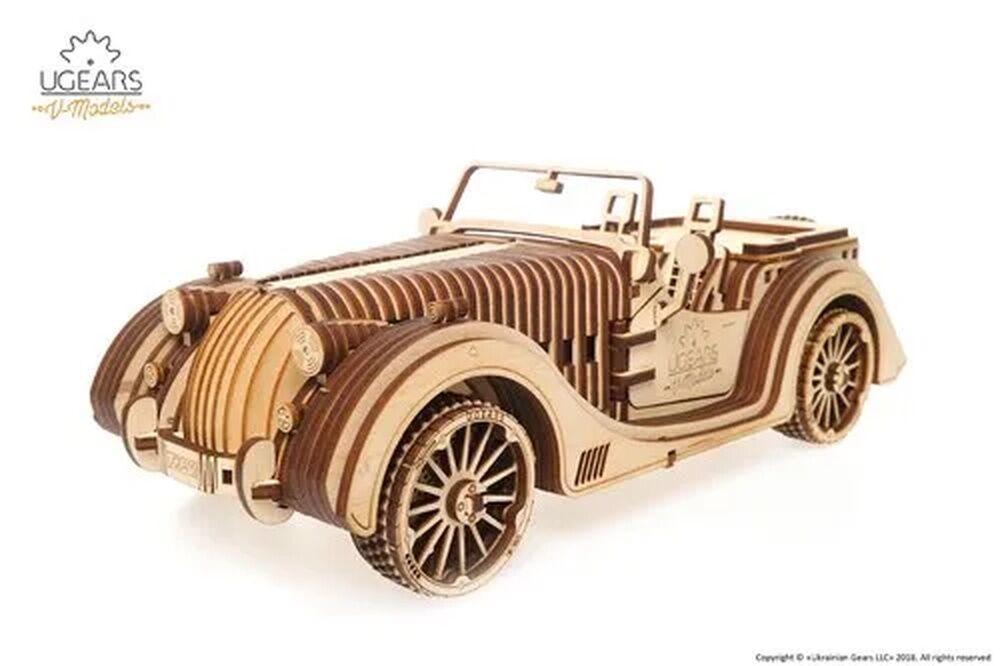 Ugears V-Models Wooden Model - Roadster VM-01