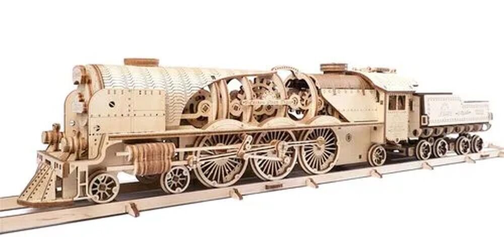 Ugears V-Models Wooden Model - V-Express Steam Train with Tender