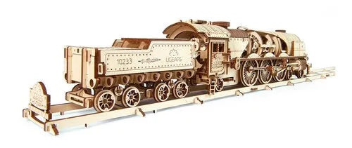 Ugears V-Models Wooden Model - V-Express Steam Train with Tender