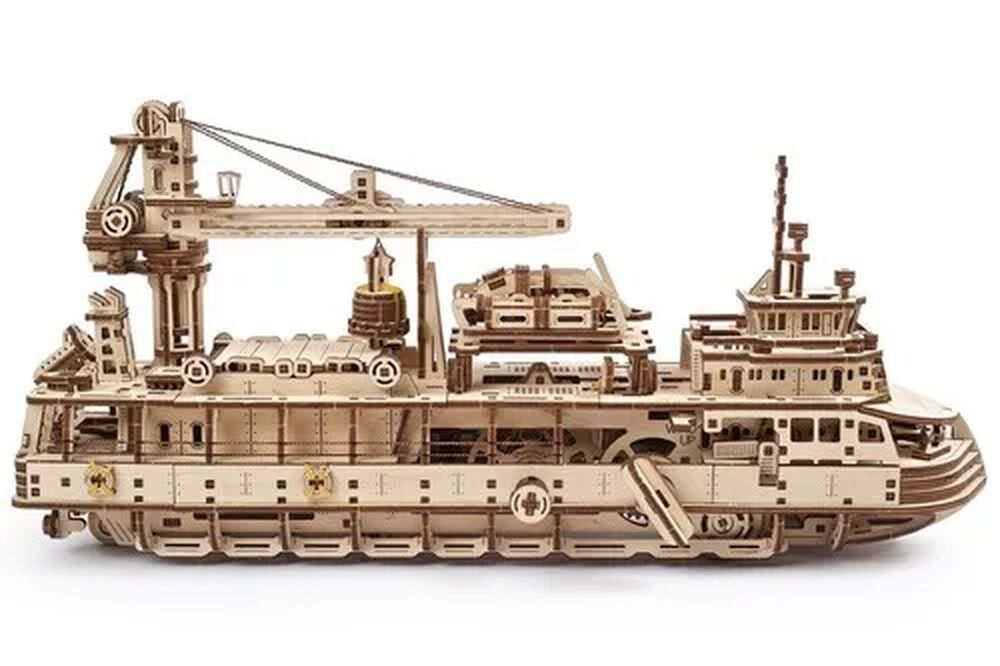 Ugears Wooden Model - Research Vessel