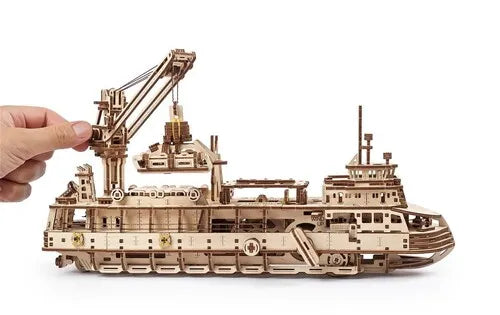 Ugears Wooden Model - Research Vessel