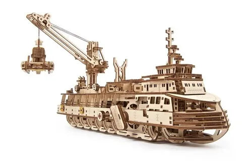 Ugears Wooden Model - Research Vessel