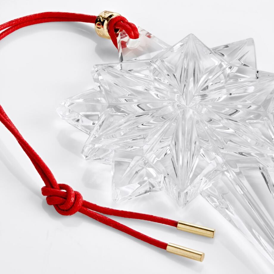 Waterford Crystal Annual Dated 2024 Snow Star Hanging Ornament