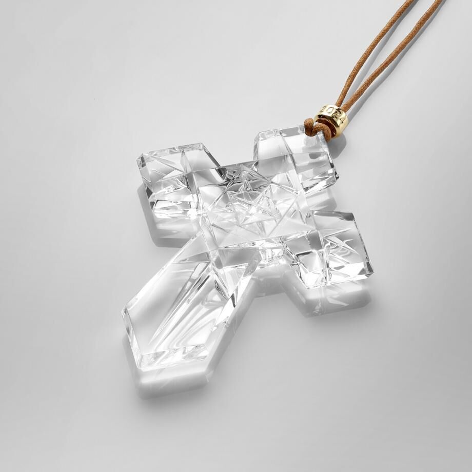 Waterford Crystal Annual Dated 2024 Cross Hanging Ornament
