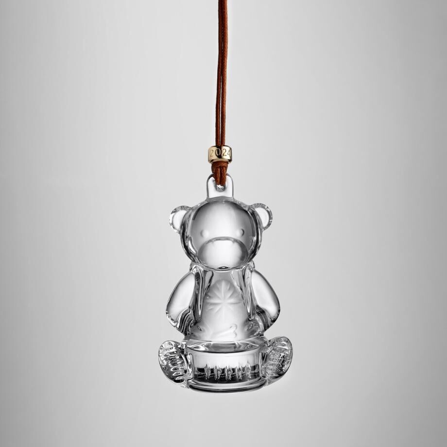 Waterford Crystal My First Bear Dated 2024 Hanging Ornament