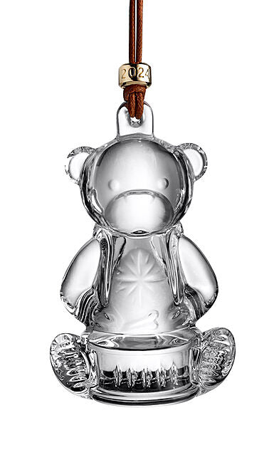 Waterford Crystal My First Bear Dated 2024 Hanging Ornament