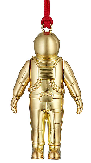 Waterford Golden Christmas Spaceman Hanging Ornament