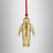 Waterford Golden Christmas Spaceman Hanging Ornament
