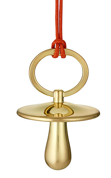 Waterford Golden Christmas Pacifier Hanging Ornament