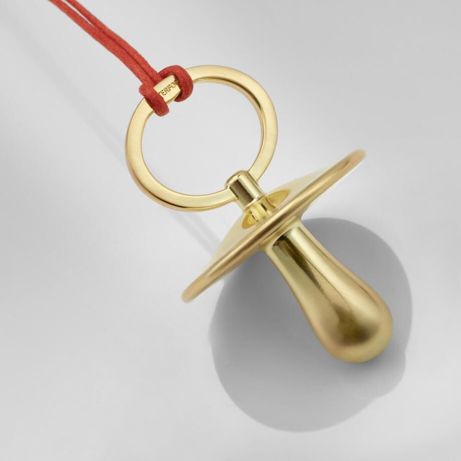 Waterford Golden Christmas Pacifier Hanging Ornament