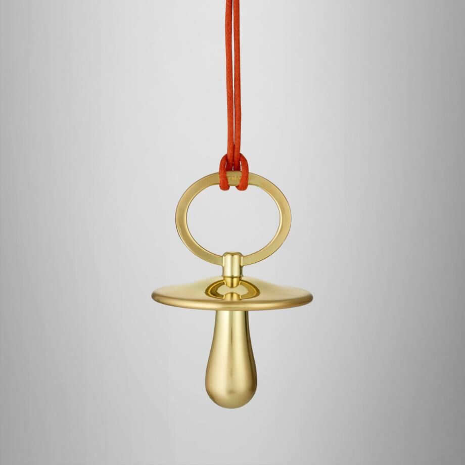 Waterford Golden Christmas Pacifier Hanging Ornament