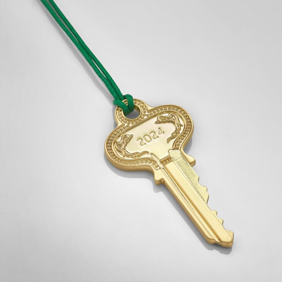 Waterford Golden Christmas Key Hanging Ornament