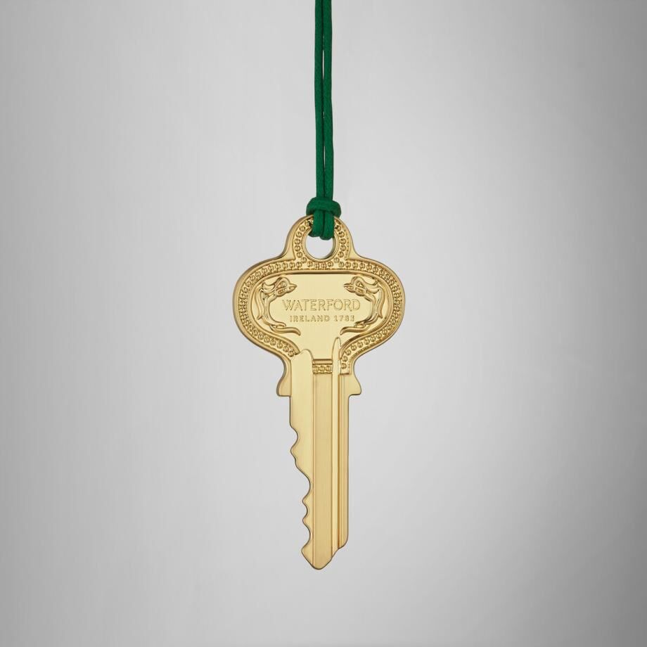 Waterford Golden Christmas Key Hanging Ornament