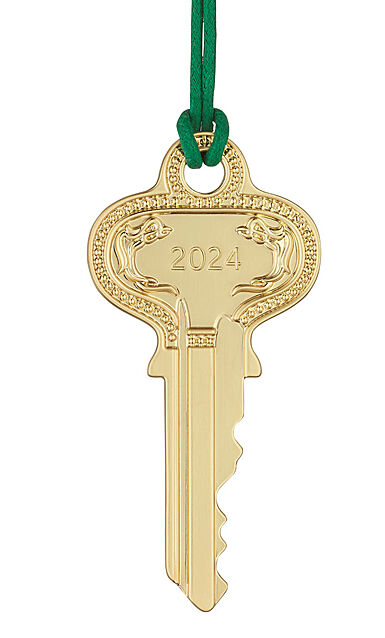 Waterford Golden Christmas Key Hanging Ornament