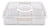 Alfresco Lane 6 Compartment Square Grazing Box with Carry Handles - Clear