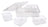 Alfresco Lane 6 Compartment Square Grazing Box with Carry Handles - Clear