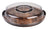 Alfresco Lane Acacia Wood 5 Compartment Round Grazing Platter with Lid