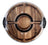 Alfresco Lane Acacia Wood 5 Compartment Round Grazing Platter with Lid