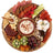Alfresco Lane Acacia Wood 5 Compartment Round Grazing Platter with Lid