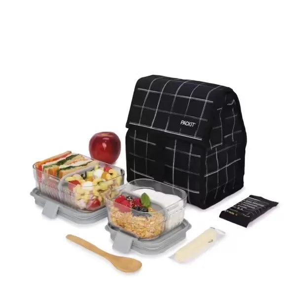 Packit Freezable Lunch Bag - Grid