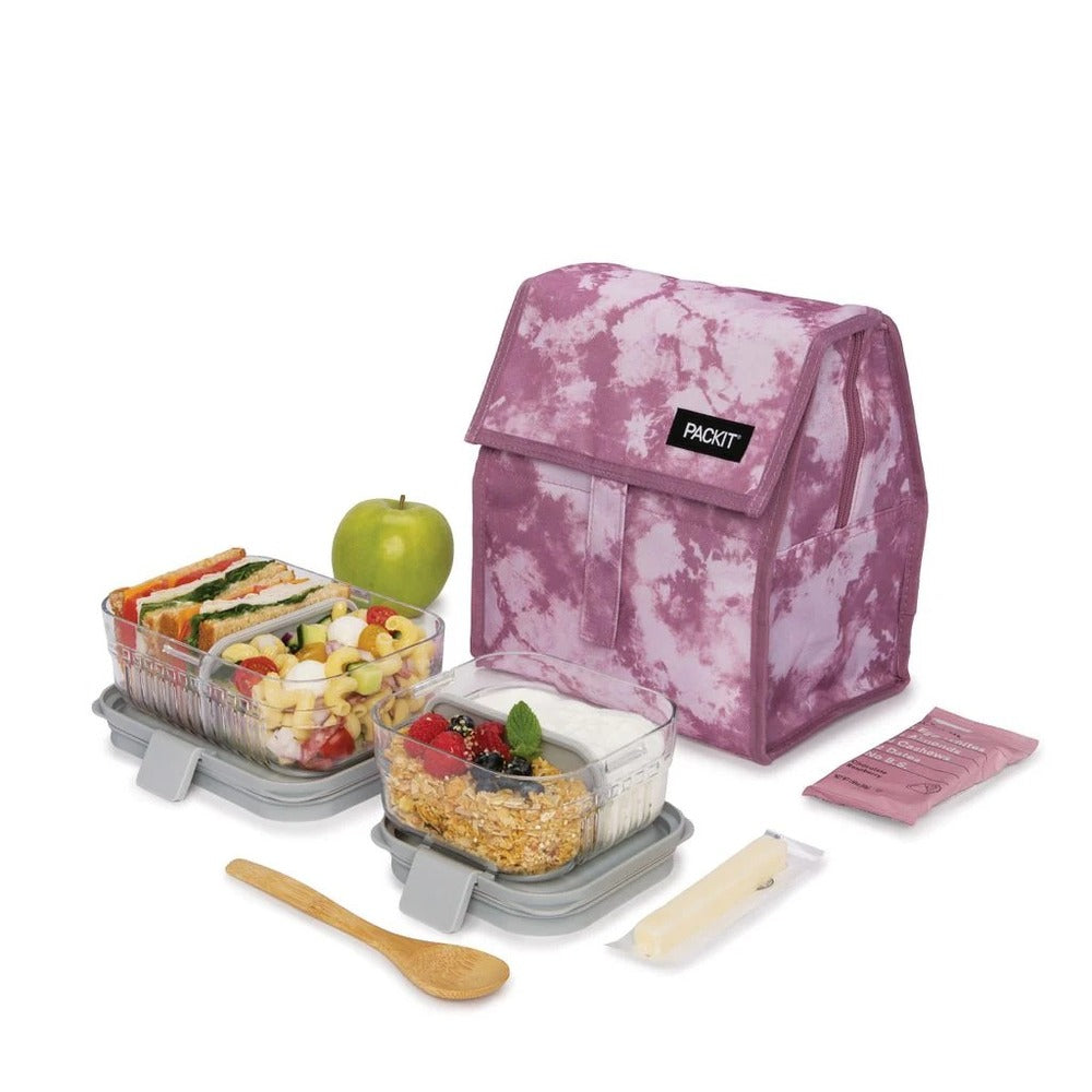 Packit Freezable Lunch Bag - Mulberry Tie Dye