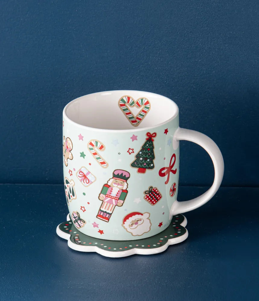 Ladelle Festive Fun - Mug & Coaster Set