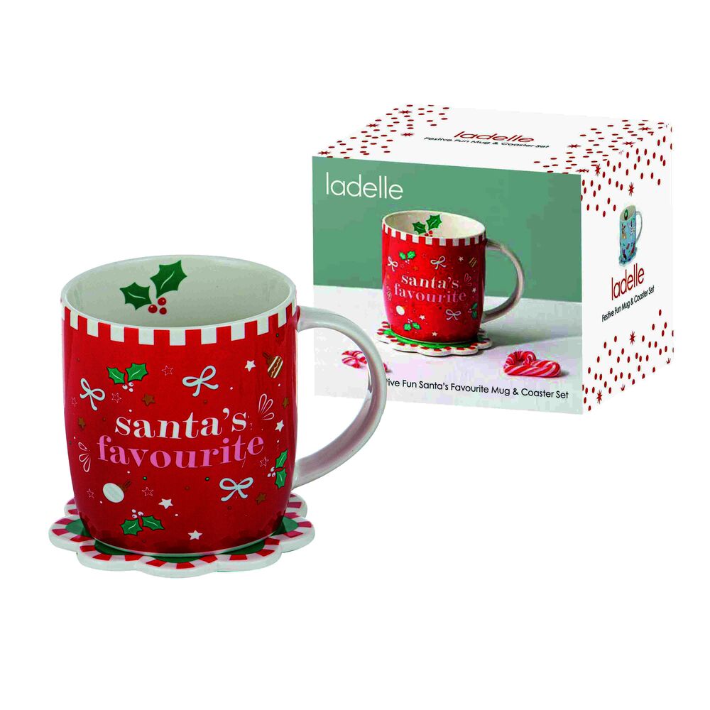 Ladelle Festive Fun - Mug & Coaster Set