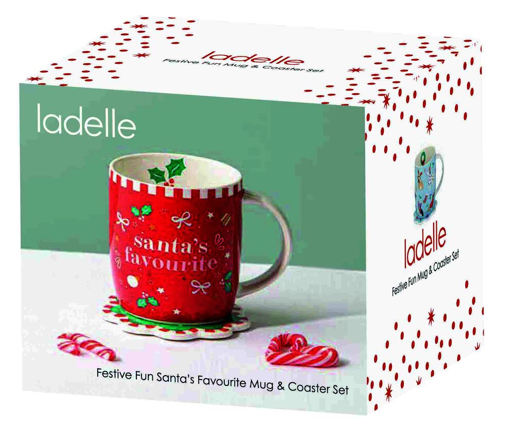 Ladelle Festive Fun - Mug & Coaster Set
