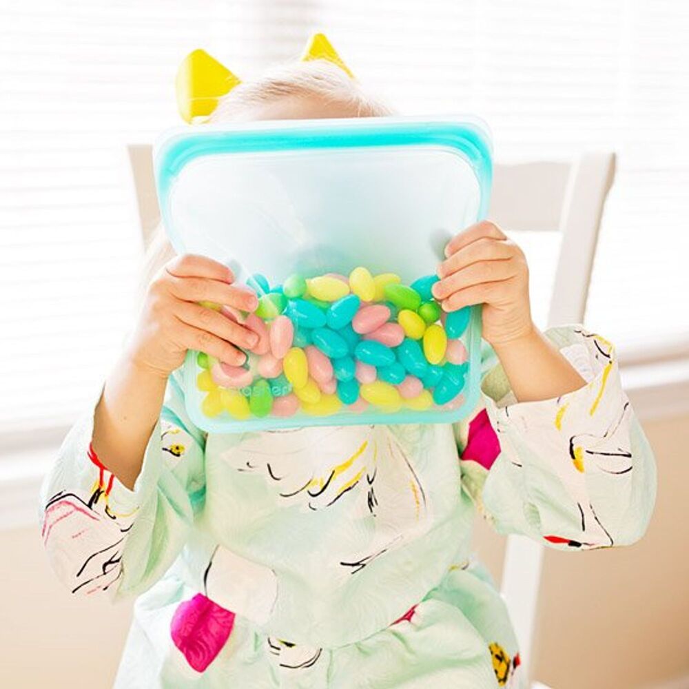 Stasher Sandwich Bag Set - Clear, Aqua & Blue (Set of 3)