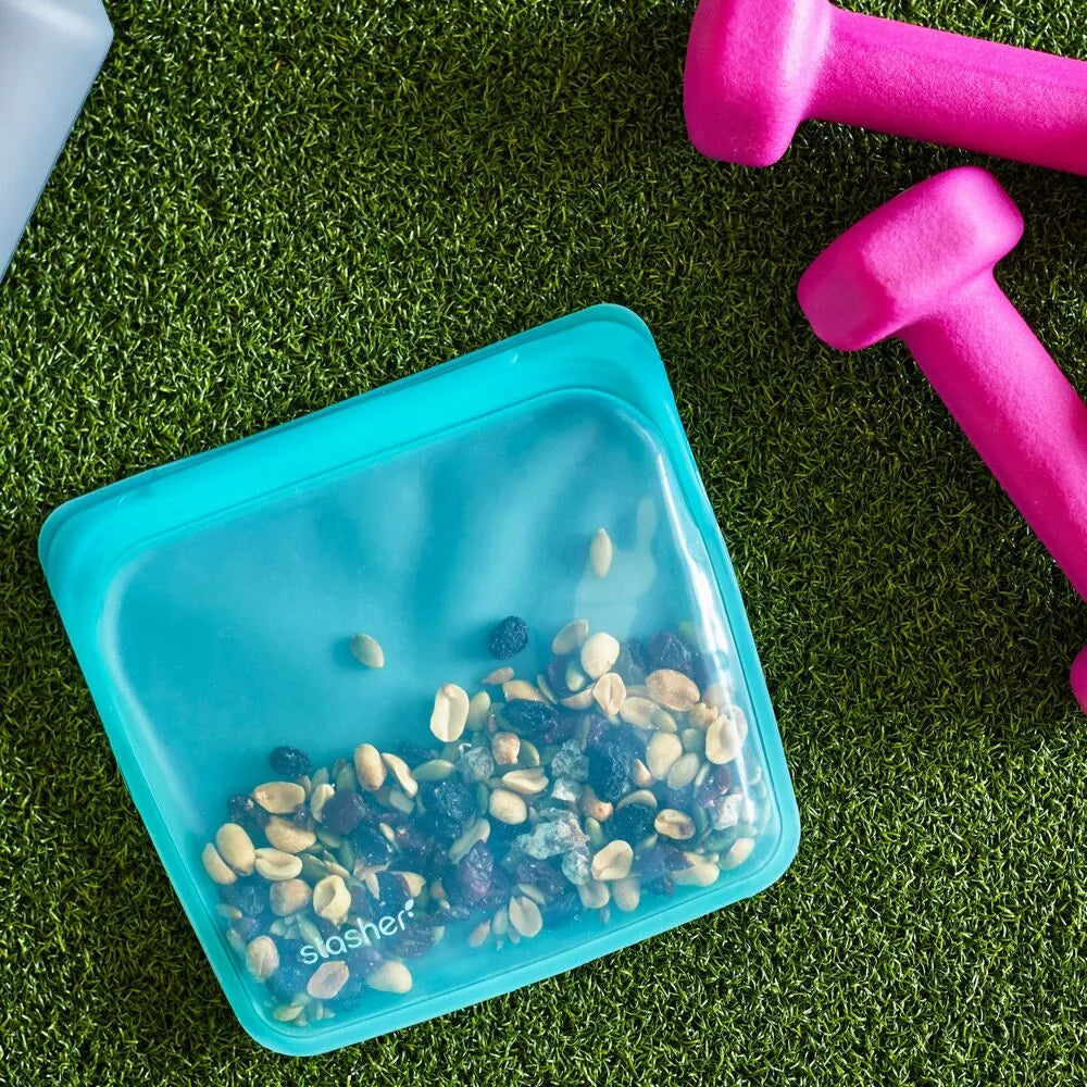Stasher Sandwich Bag Set - Clear, Aqua & Blue (Set of 3)