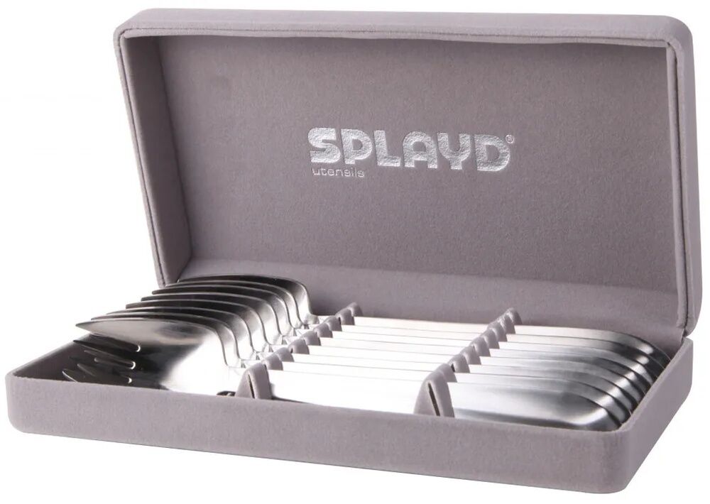 Splayd Luxury Stainless Steel Satin Set of 8