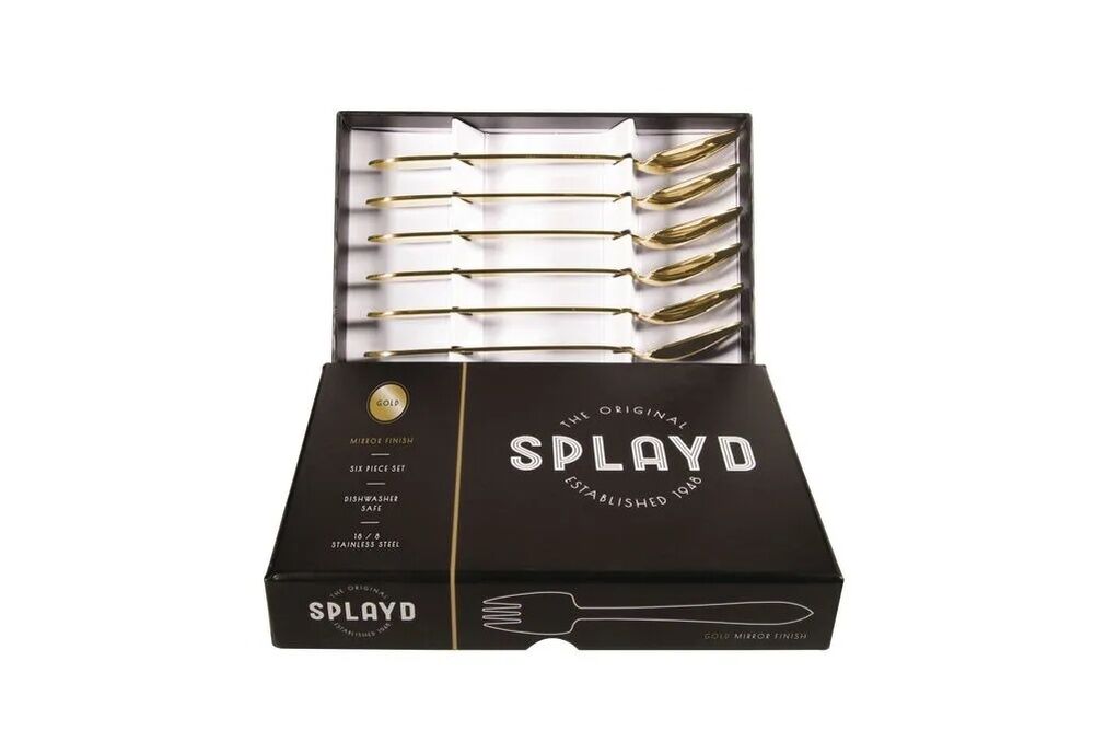 Splayd Black Label Gold Mirror Set of 6