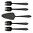 Splayd Cake Server and Splayd Black Set of 5