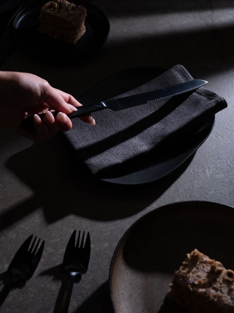 Splayd Cake Server and Splayd Black Set of 5
